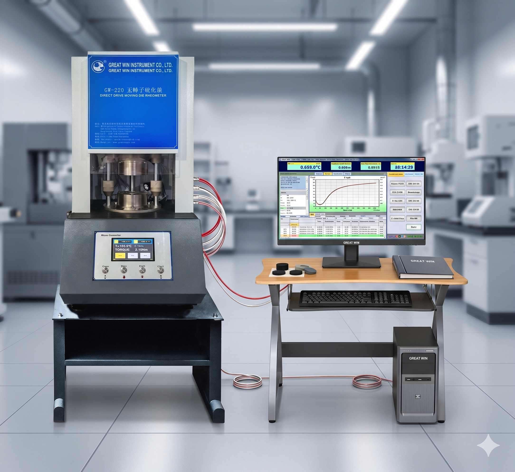 Улучшение консистенции резины: решающая роль безроторного реометра-вулкаметра в современном производстве